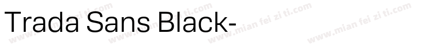 Trada Sans Black字体转换